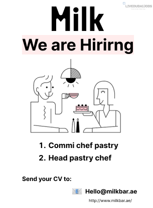 Milk Bar Dubai Careers Post