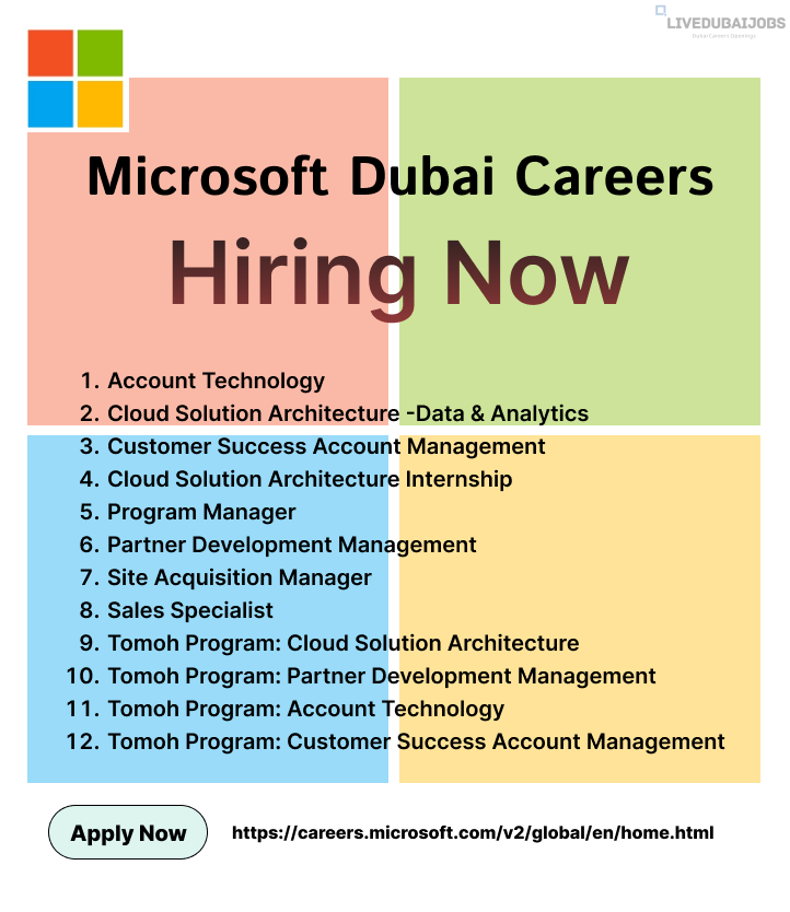 Microsoft Dubai Careers Post