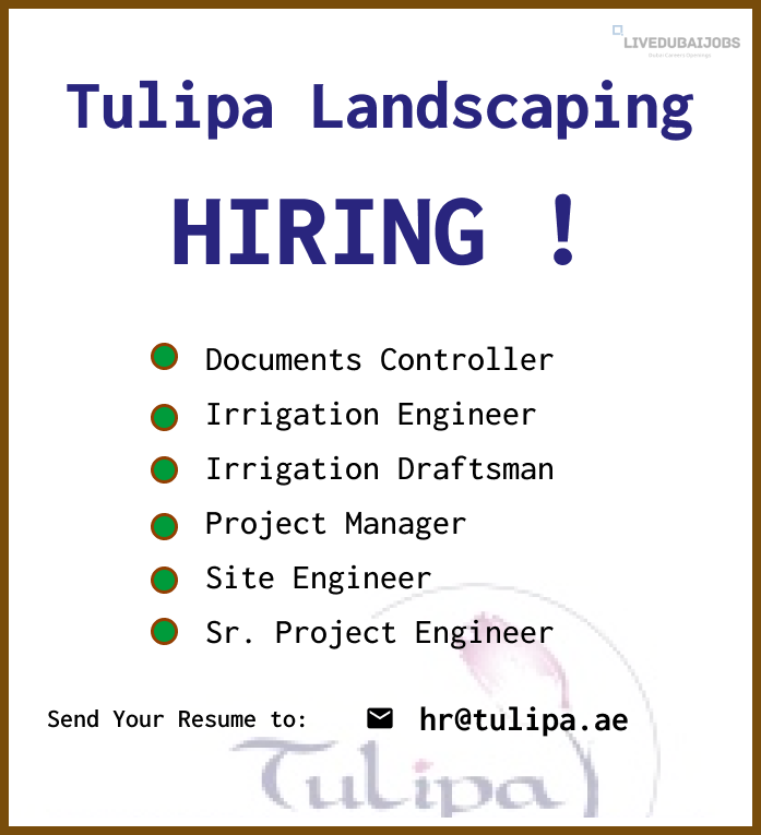 Tulipa Landscaping Careers Post