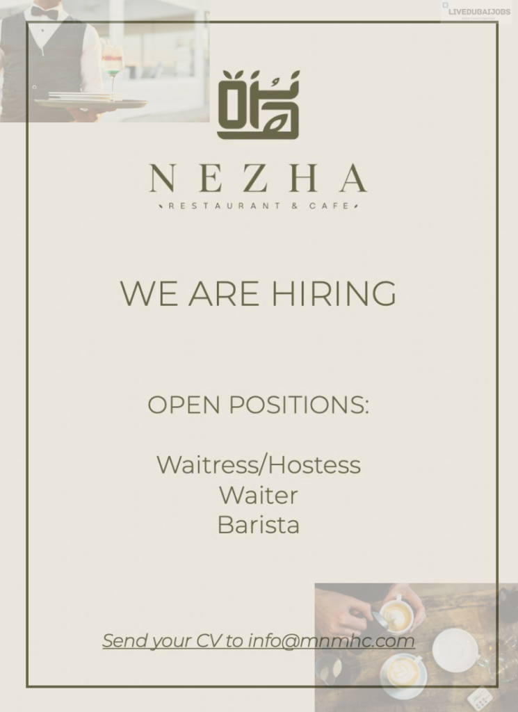 NEZHA Restaurant and Cafe Career Careers Post