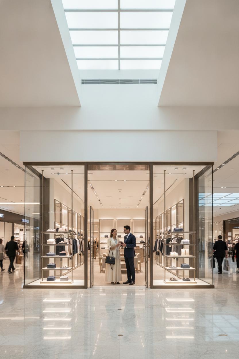 Luxury retail store inside Dubai Mall where staff assist customers — explore dubai mall retail jobs apply today